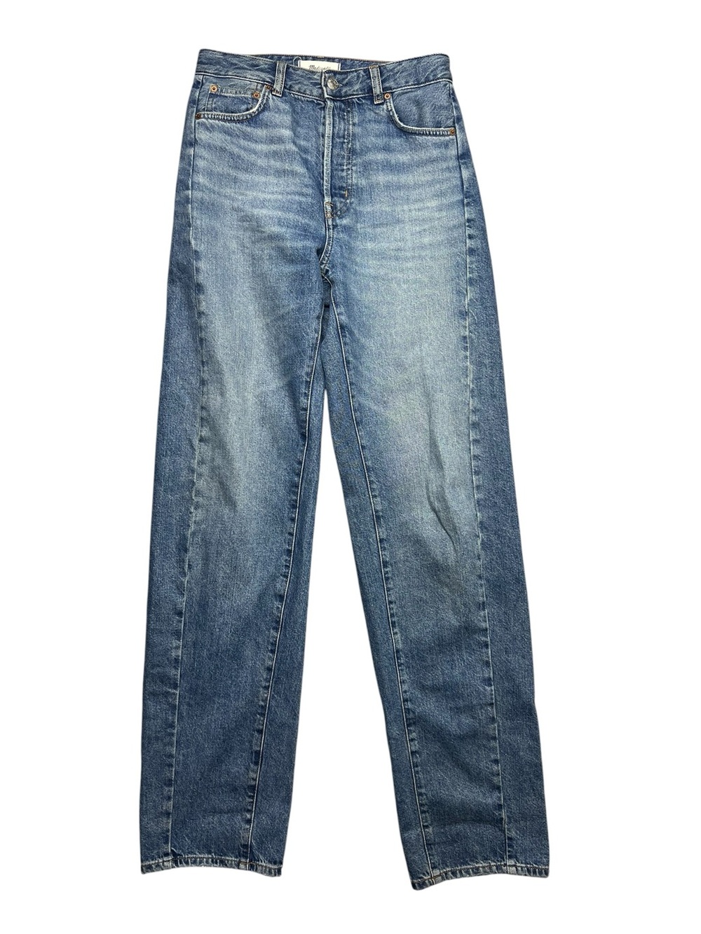 Madewell Curvy Pieced Barrel-leg Jeans Rockwell Wash Women’s Size 25T